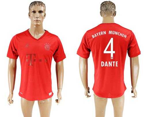 Bayern Munchen #4 Dante Marine Environmental Protection Home Soccer Club Jersey
