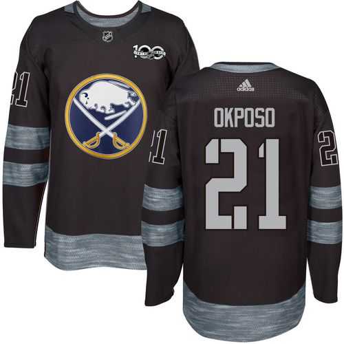 Buffalo Sabres #21 Kyle Okposo Black 1917-2017 100th Anniversary Stitched NHL Jersey