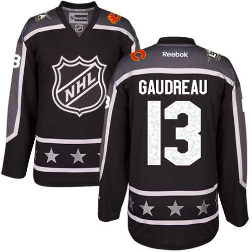 Calgary Flames #13 Johnny Gaudreau Black 2017 All-Star Pacific Division Stitched NHL Jersey