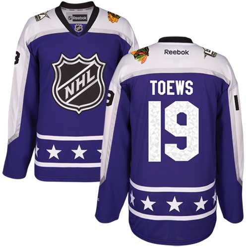 Chicago Blackhawks #19 Jonathan Toews Purple 2017 All-Star Central Division Stitched NHL Jersey