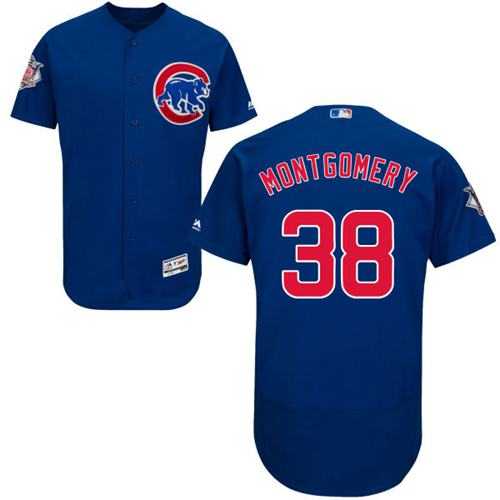 Chicago Cubs #38 Mike Montgomery Blue Flexbase Authentic Collection Stitched Baseball Jersey