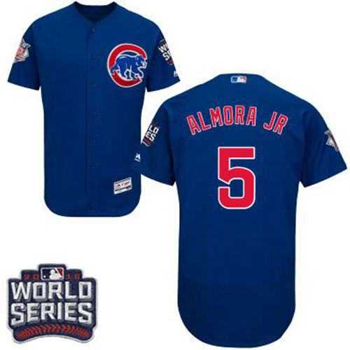 Chicago Cubs #5 Albert Almora Jr. Blue Flexbase Authentic Collection 2016 World Series Bound Stitched Baseball Jersey