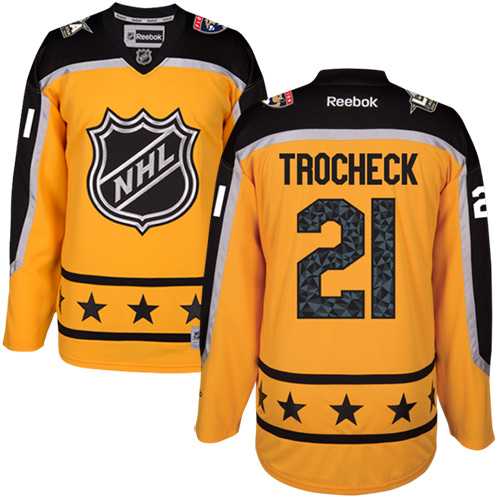 Florida Panthers #21 Vincent Trocheck Yellow 2017 All-Star Atlantic Division Stitched NHL Jersey