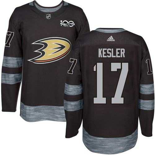 Men's Anaheim Ducks #17 Ryan Kesler Black 1917-2017 100th Anniversary Stitched NHL Jersey