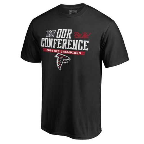 Men's Atlanta Falcons Pro Line by Fanatics Branded Black 2016 NFC Conference Champions Our Conference T-Shirt