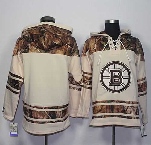 Men's Boston Bruins Blank Cream Camo Stitched NHL Jersey