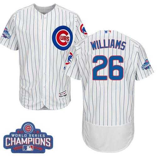 Men's Chicago Cubs #26 Billy Williams White Flexbase Authentic Collection 2016 World Series Champions Stitched Baseball Jersey