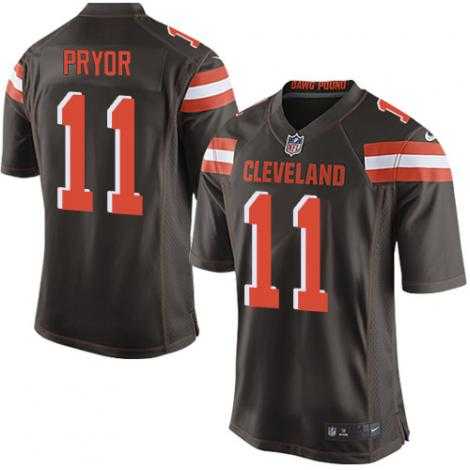 Men's Cleveland Browns #11 Terrelle Pryor Brown Team Color Stitched NFL Nike Game Jersey
