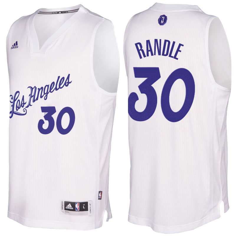 Men's Los Angeles Lakers #30 Julius Randle 2016 Christmas Day White NBA Swingman Jersey