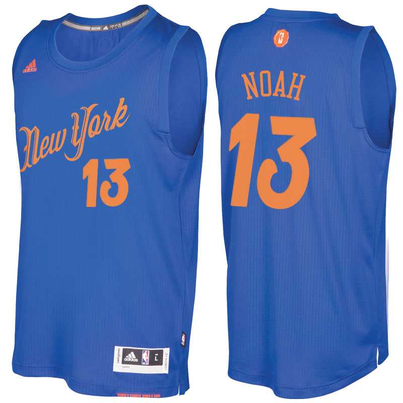 Men's New York Knicks #13 Joakim Noah Royal 2016 Christmas Day NBA Swingman Jersey