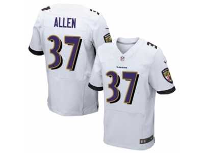 Men's Nike Baltimore Ravens #37 Javorius Allen Elite White NFL Jersey