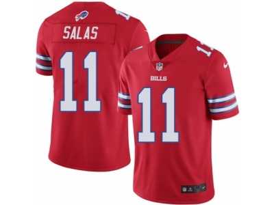 Men's Nike Buffalo Bills #11 Greg Salas Elite Red Rush NFL Jersey