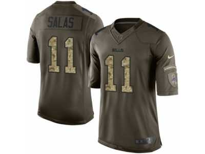 Men's Nike Buffalo Bills #11 Greg Salas Limited Green Salute to Service NFL Jersey