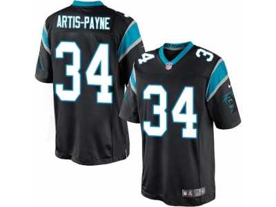 Men's Nike Carolina Panthers #34 Cameron Artis-Payne Limited Black Team Color NFL Jersey