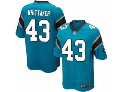 Men's Nike Carolina Panthers #43 Fozzy Whittaker Game Blue Alternate NFL Jersey