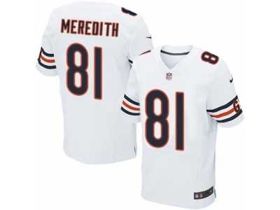 Men's Nike Chicago Bears #81 Cameron Meredith Elite White NFL Jersey