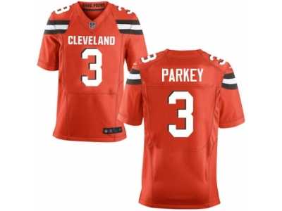 Men's Nike Cleveland Browns #3 Cody Parkey Elite Orange Alternate NFL Jersey