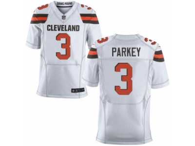 Men's Nike Cleveland Browns #3 Cody Parkey Elite White NFL Jersey