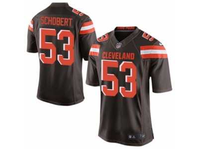 Men's Nike Cleveland Browns #53 Joe Schobert Limited Brown Team Color NFL Jersey