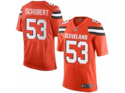 Men's Nike Cleveland Browns #53 Joe Schobert Limited Orange Alternate NFL Jersey