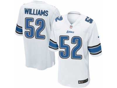 Men's Nike Detroit Lions #52 Antwione Williams Game White NFL Jersey