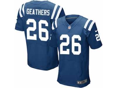 Men's Nike Indianapolis Colts #26 Clayton Geathers Elite Royal Blue Team Color NFL Jersey