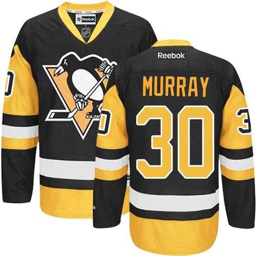 Men's Pittsburgh Penguins #30 Matt Murray Black Alternate Stitched NHL Jersey