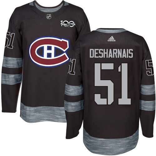 Montreal Canadiens #51 David Desharnais Black 1917-2017 100th Anniversary Stitched NHL Jersey