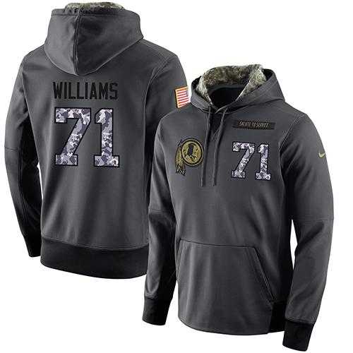 NFL Men's Nike Washington Redskins #71 Trent Williams Stitched Black Anthracite Salute to Service Player Performance Hoodie