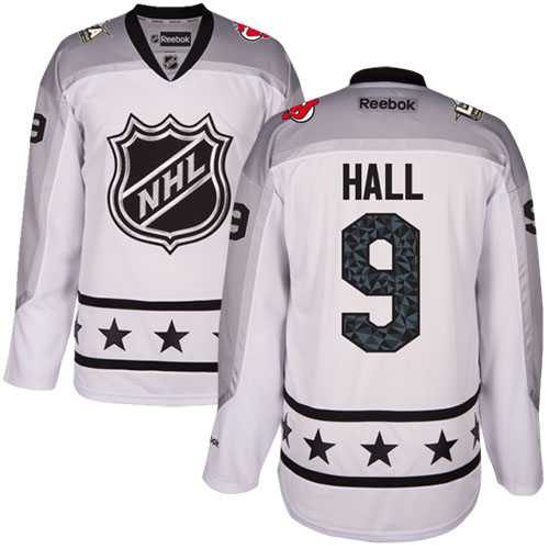 New Jersey Devils #9 Taylor Hall White 2017 All-Star Metropolitan Division Stitched NHL Jersey