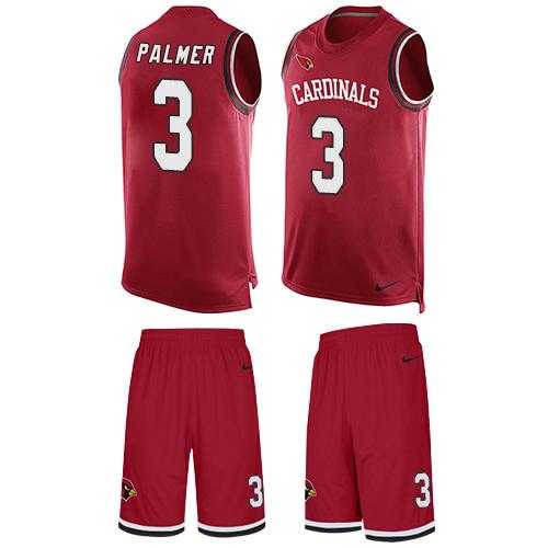 Nike Arizona Cardinals #3 Carson Palmer Red Team Color Men's Stitched NFL Limited Tank Top Suit Jersey