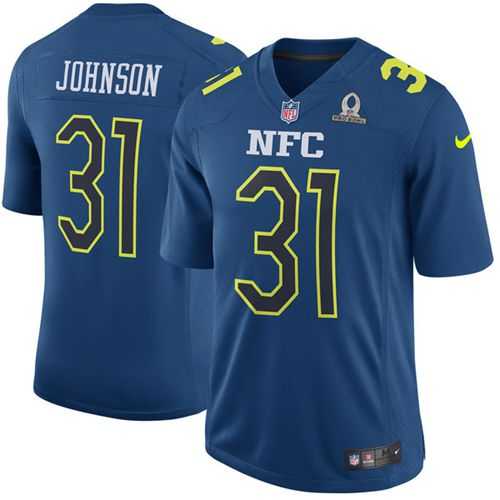 Nike Arizona Cardinals #31 David Johnson Navy Men's Stitched NFL Game NFC 2017 Pro Bowl Jersey