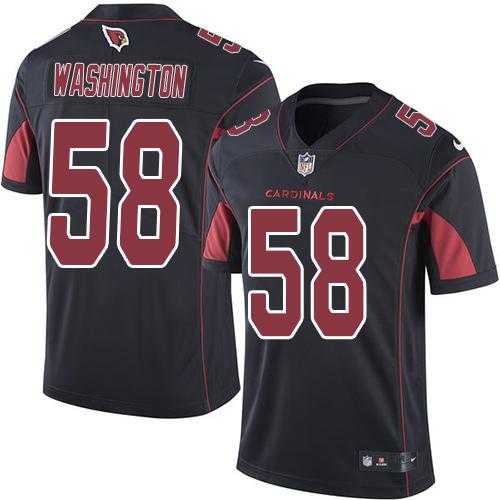 Nike Arizona Cardinals #58 Daryl Washington Black Men's Stitched NFL Limited Rush Jersey