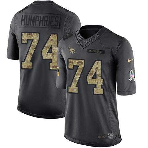 Nike Arizona Cardinals #74 D.J. Humphries Black Men's Stitched NFL Limited 2016 Salute to Service Jersey