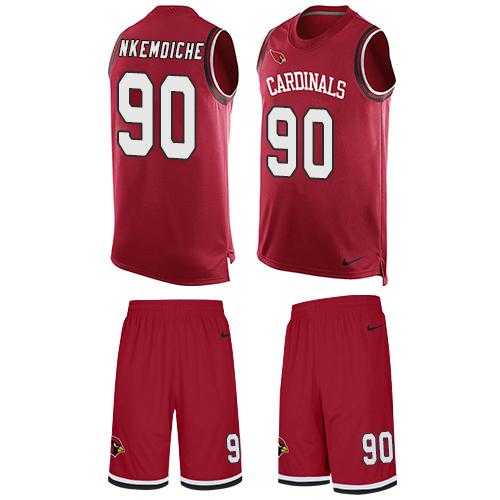 Nike Arizona Cardinals #90 Robert Nkemdiche Red Team Color Men's Stitched NFL Limited Tank Top Suit Jersey