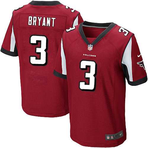Nike Atlanta Falcons #3 Matt Bryant Red Team Color Men's Stitched NFL Elite Jersey
