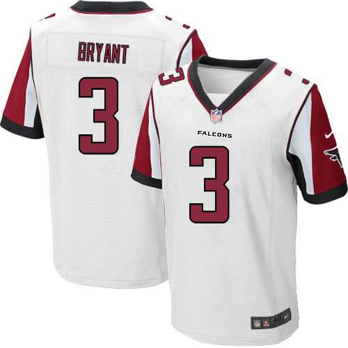 Nike Atlanta Falcons #3 Matt Bryant White Men's Stitched NFL Elite Jersey