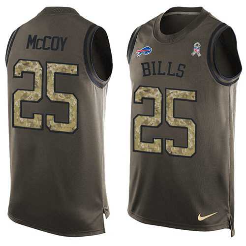 Nike Buffalo Bills #25 LeSean McCoy Green Men's Stitched NFL Limited Salute To Service Tank Top Jersey