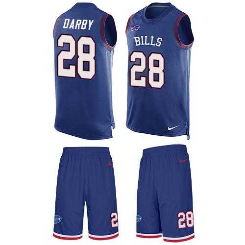Nike Buffalo Bills #28 Ronald Darby Royal Blue Team Color Men's Stitched NFL Limited Tank Top Suit Jersey