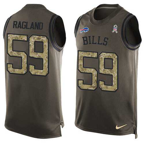 Nike Buffalo Bills #59 Reggie Ragland Green Men's Stitched NFL Limited Salute To Service Tank Top Jersey