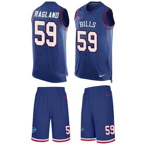 Nike Buffalo Bills #59 Reggie Ragland Royal Blue Team Color Men's Stitched NFL Limited Tank Top Suit Jersey