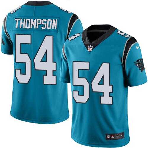 Nike Carolina Panthers #54 Shaq Thompson Blue Men's Stitched NFL Limited Rush Jersey
