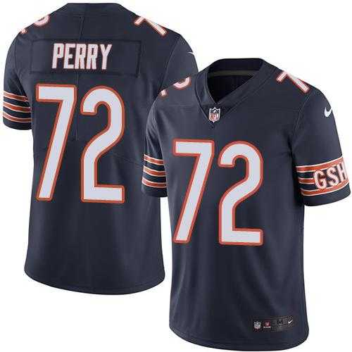 Nike Chicago Bears #72 William Perry Navy Blue Men's Stitched NFL Limited Rush Jersey