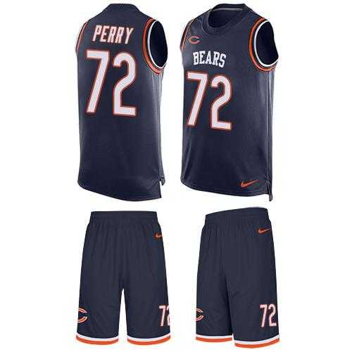 Nike Chicago Bears #72 William Perry Navy Blue Team Color Men's Stitched NFL Limited Tank Top Suit Jersey