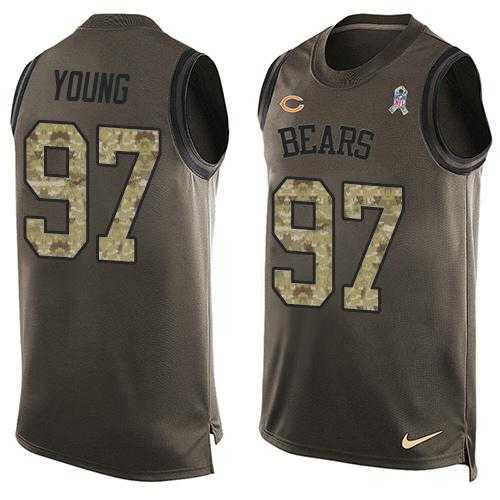 Nike Chicago Bears #97 Willie Young Green Men's Stitched NFL Limited Salute To Service Tank Top Jersey