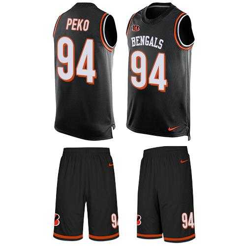Nike Cincinnati Bengals #94 Domata Peko Black Team Color Men's Stitched NFL Limited Tank Top Suit Jersey