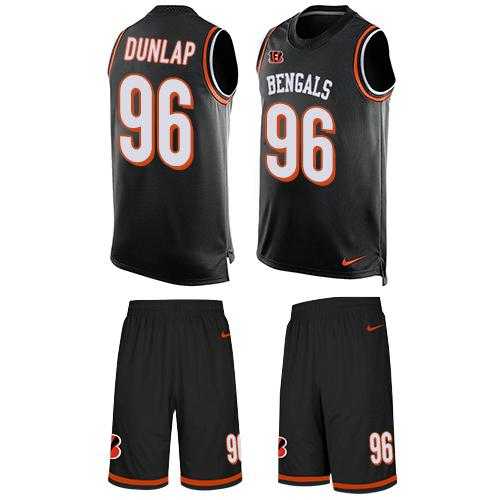 Nike Cincinnati Bengals #96 Carlos Dunlap Black Team Color Men's Stitched NFL Limited Tank Top Suit Jersey