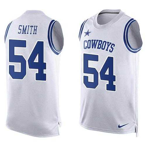 Nike Dallas Cowboys #54 Jaylon Smith White Men's Stitched NFL Limited Tank Top Jersey