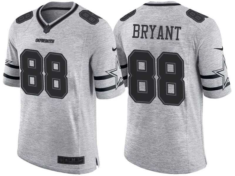 Nike Dallas Cowboys #88 Dez Bryant 2016 Gridiron Gray II Men's NFL Limited Jersey