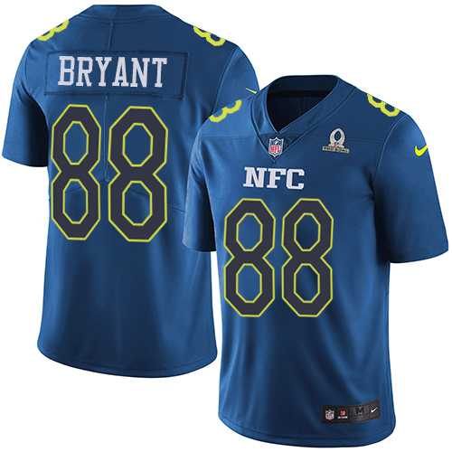 Nike Dallas Cowboys #88 Dez Bryant Navy Men's Stitched NFL Limited NFC 2017 Pro Bowl Jersey